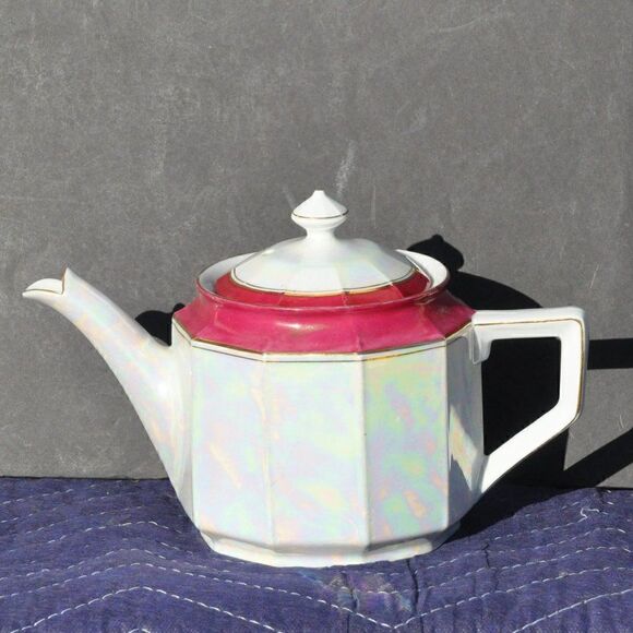 German Teapot Iridescent Vintage Made in Germany - Picture 1 of 4